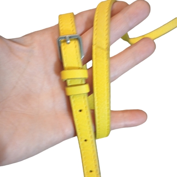 Rafé New York Yellow Leather Shoulder Bag Crossbody Purse - Picture 13 of 14